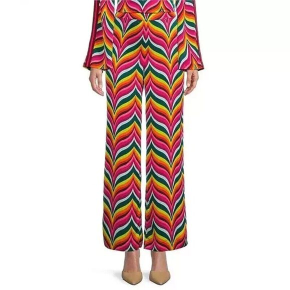 New TRINA TURK Spring Street Wide Leg Pants Cruise Wear Size 2 - Picture 4 of 7